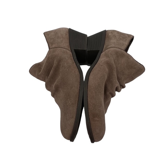 Me Too Brown Suede Zada Slip On Almond Toe Booties Size 10 Women's - Picture 7 of 9